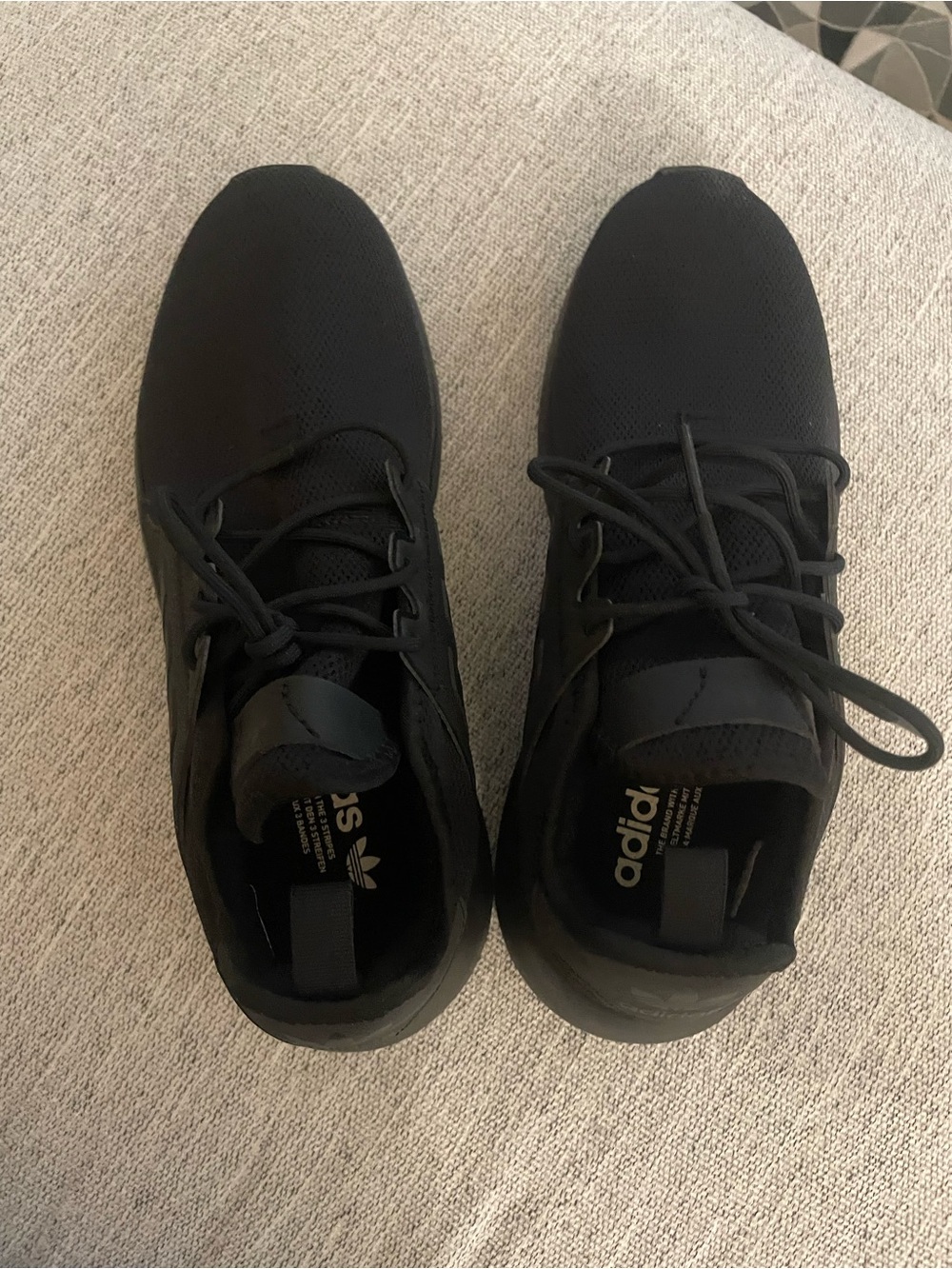 adidas Women's Black Knit Lace-Up Sneakers
